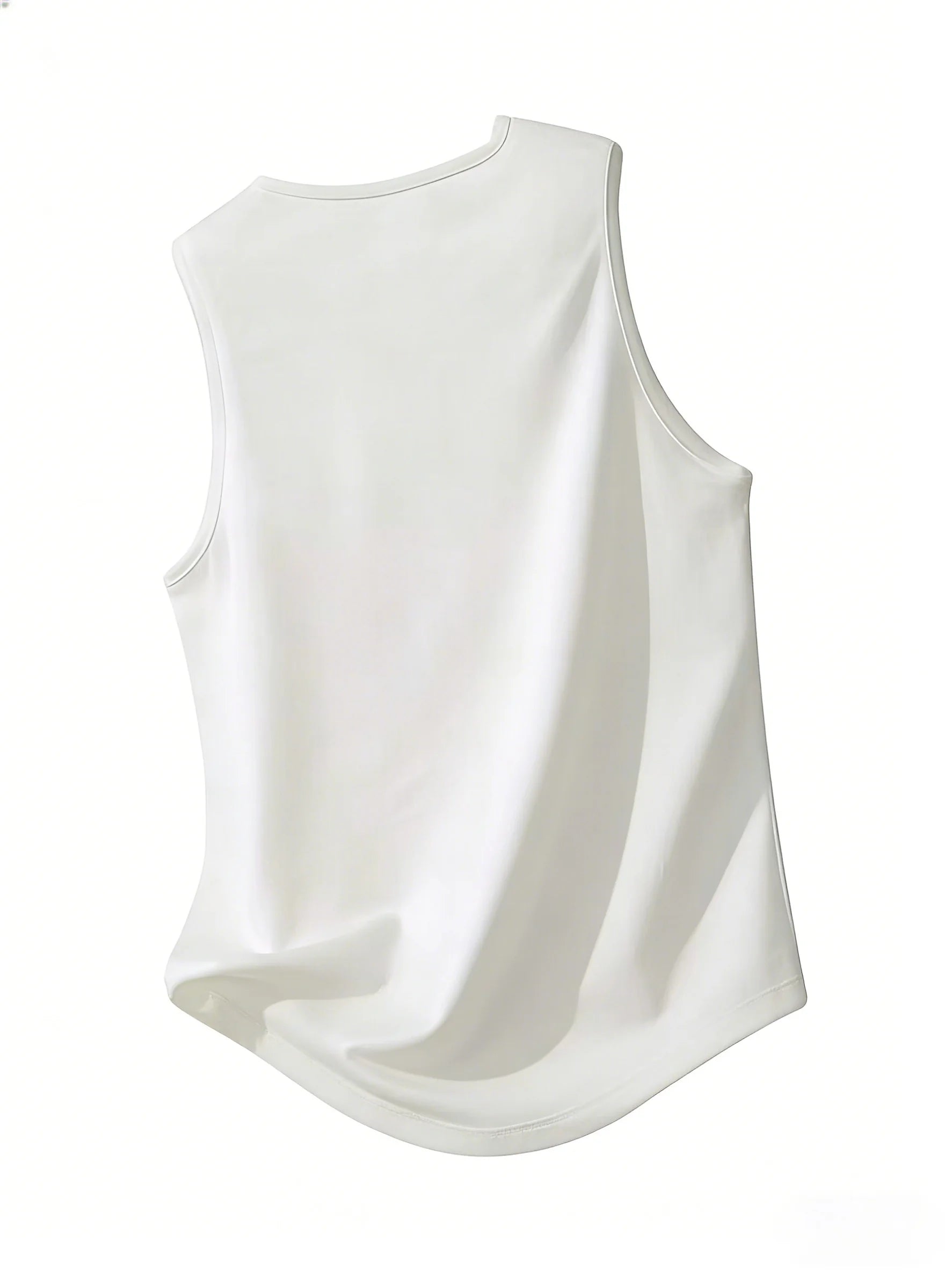 Large Maple Leaf Retro Style Men's Sleeveless V-Neck Shirt - Red casual summer shirt with golden maple leaf design