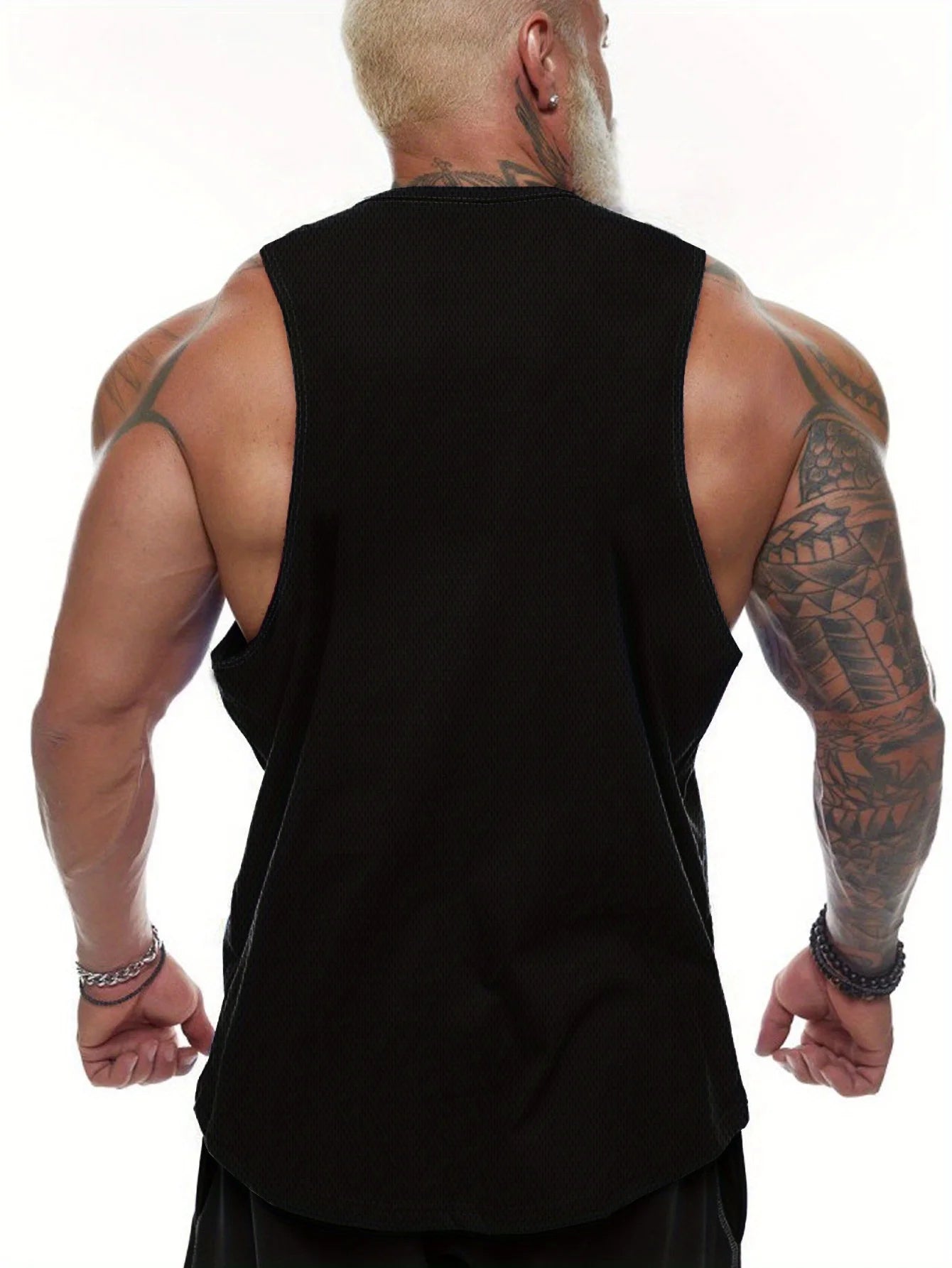 Large Maple Leaf Retro Style Men's Sleeveless V-Neck Shirt - Red casual summer shirt with golden maple leaf design